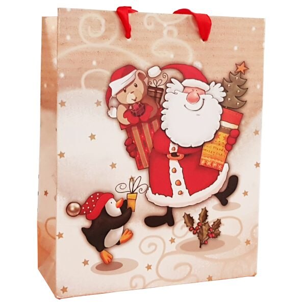 Punga de cadou M - Mosul in Zapada - Christmas, Cu model