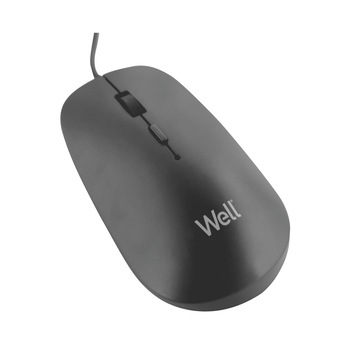 Mouse optic Well MU003 USB negru Mouse optic Well MU003 USB negru