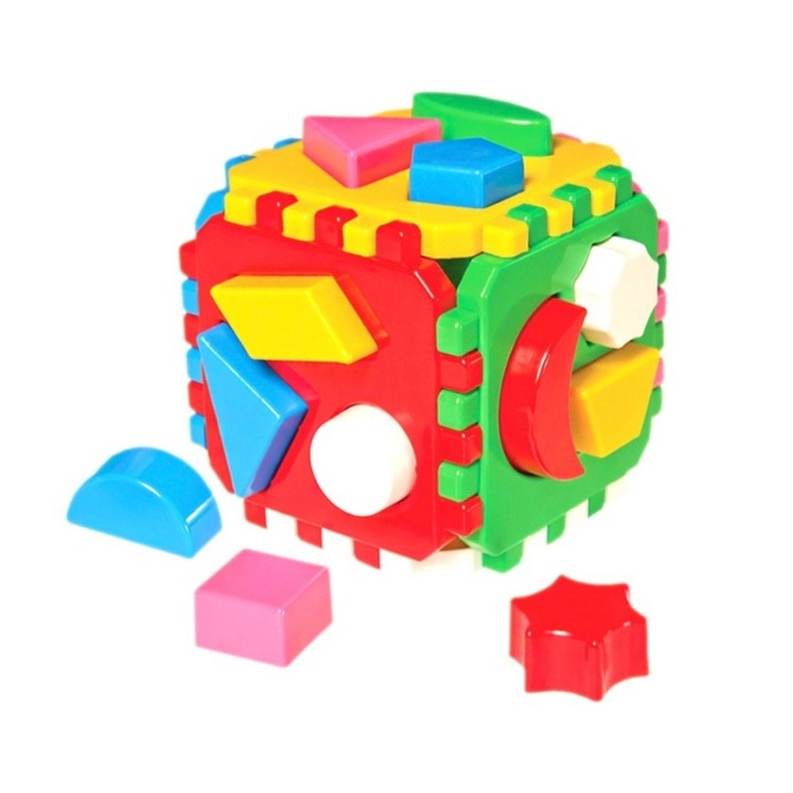 Cub potrivire pentru bebelusi, 24 forme multicolore, multicolor Technok Toys-0458