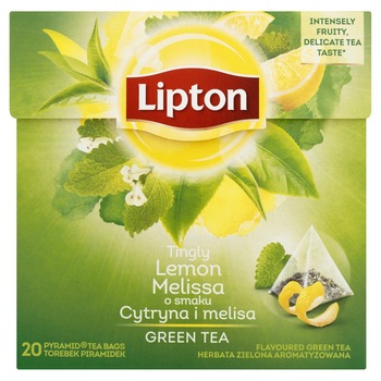 Ceai verde Lipton, Lemon Melissa, 20 pliculete, 40 g Ceai verde Lipton, Lemon Melissa, 20 pliculete, 40 g