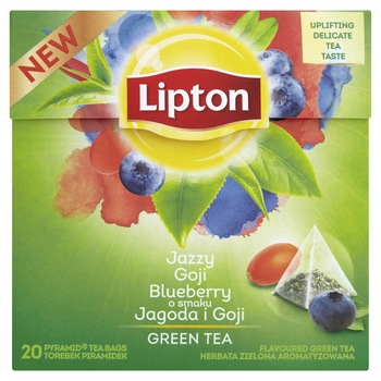 Ceai verde Lipton, Afine, 20 pliculete, 28 g Ceai verde Lipton, Afine, 20 pliculete, 28 g