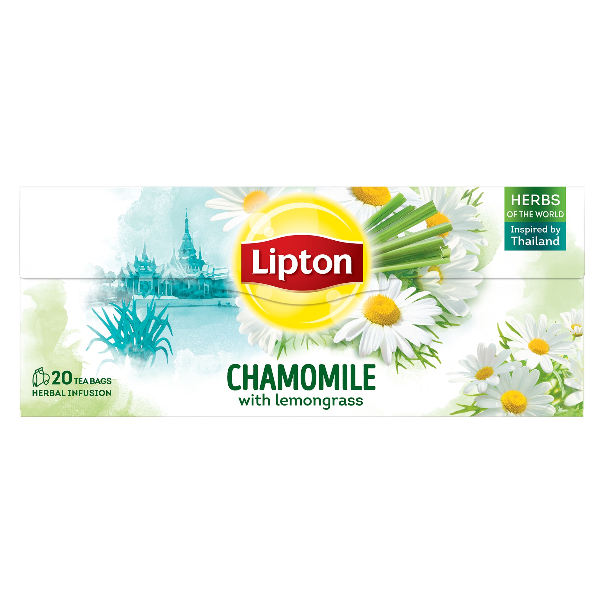 Ceai Lipton, Musetel & Lemongrass, 20 pliculete, 20 g