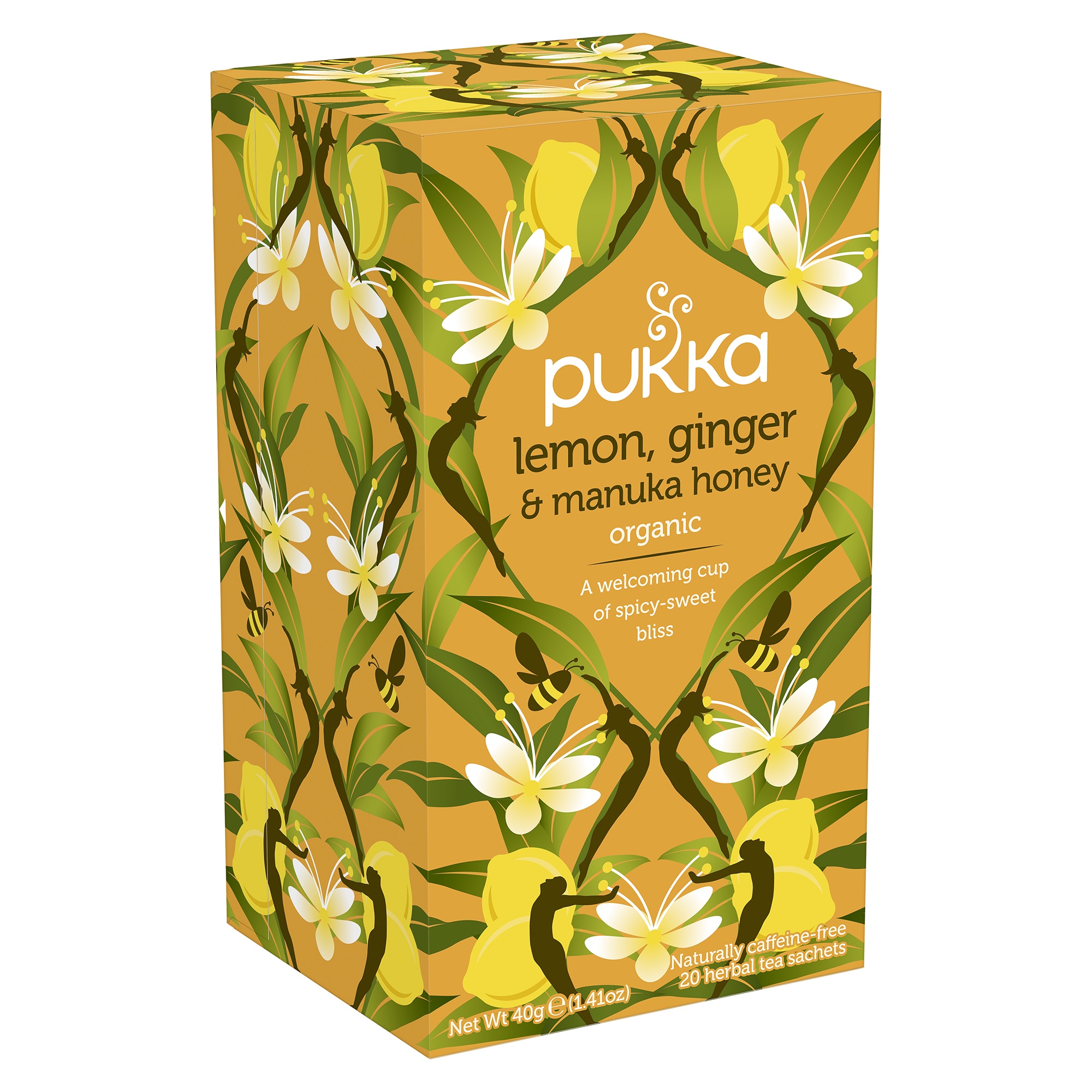 Pukka Infusion Tea, Lemon & Ginseng, 20 пакетчета чай, 40 g - eMAG.bg
