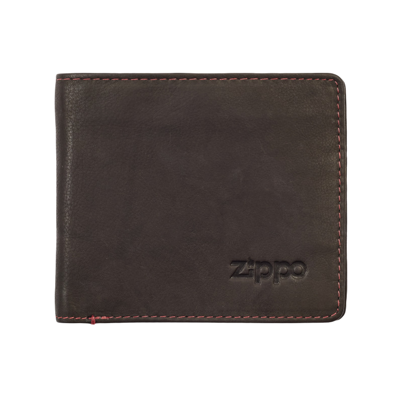 Portofel din piele naturala Zippo Bifold Wallet 880006, maro, 11cm x 9,7cm