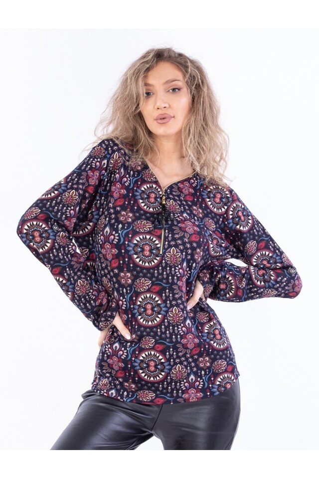 Bluza Dama Gareth Three Bleumarin