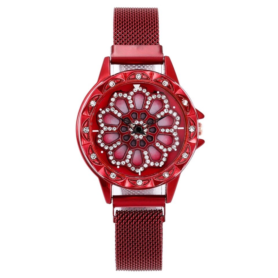 Ceas dama casual Geneva Roulette, rosu