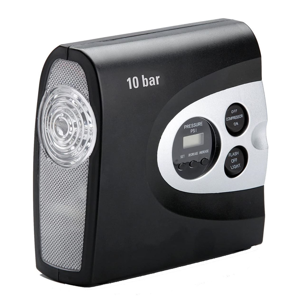 Compresor portabil pentru umflat roti Siegbert, afisaj digital, 10 bari