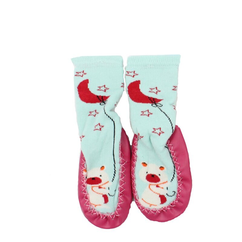 Mocasini, Ursulet alb cu luna rosie 20-21