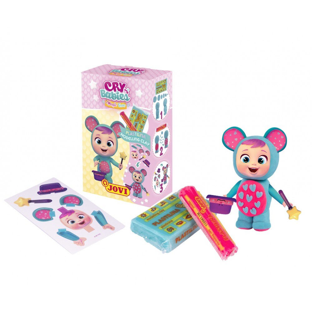 Set creativ Cry Babies cu plastilina Jovi, Lala