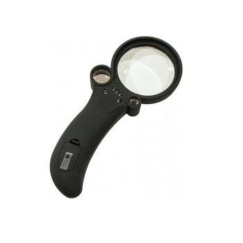 Lupa de mana cu LED, zoom 3 x 10, 20, 65 mm, Negru, AXT-BBL3550 Lupa de mana cu LED, zoom 3 x 10, 20, 65 mm, Negru, AXT-BBL3550