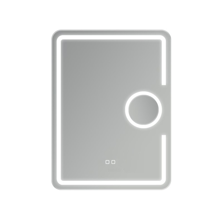 Florin Art LED fürdőszobai tükör 60 cm X 80 cm, nagyítóval