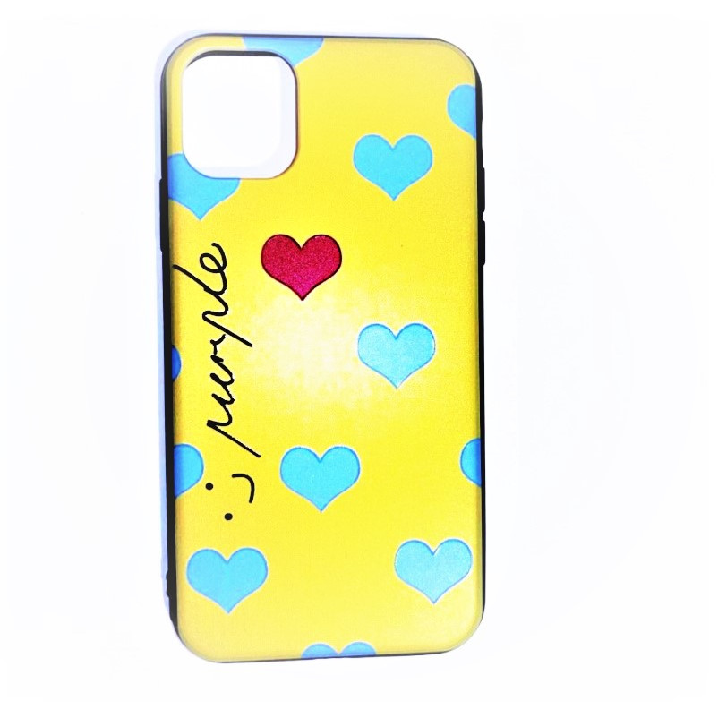 Carcasa compatibila cu iPhone 11 Yellow Love