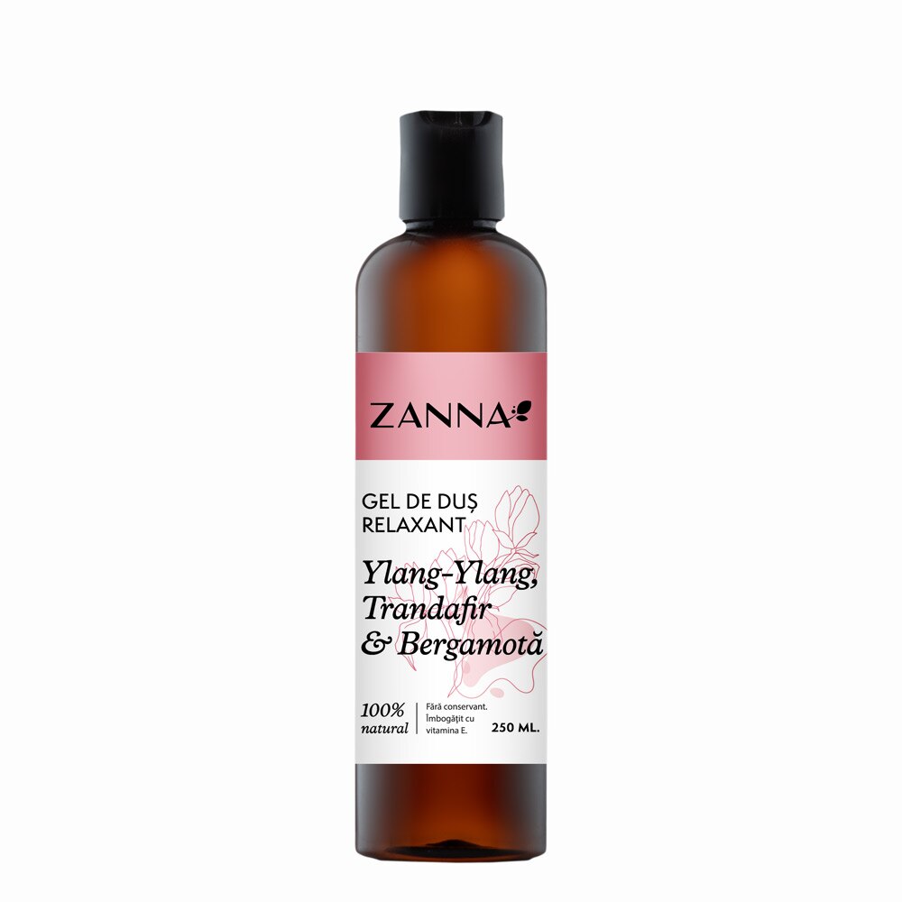 Gel de dus Relaxant cu Ylang-Ylang si Bergamota, 250ml, Zanna