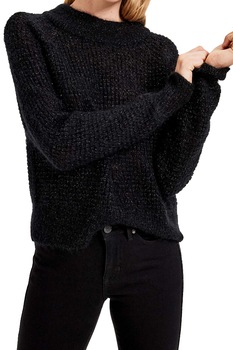 Pulover dama Opus, negru, 40, mix mohair/lana Pulover dama Opus, negru, 40, mix mohair/lana