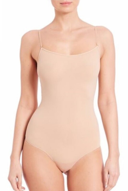 Body NBB, cu bretele subtiri, Bej, XL-2XL