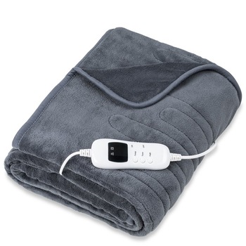 Patura Electrica 180x130 cm, 9 trepte de temperatura, Gri, Sinnlein Patura Electrica 180x130 cm, 9 trepte de temperatura, Gri, Sinnlein