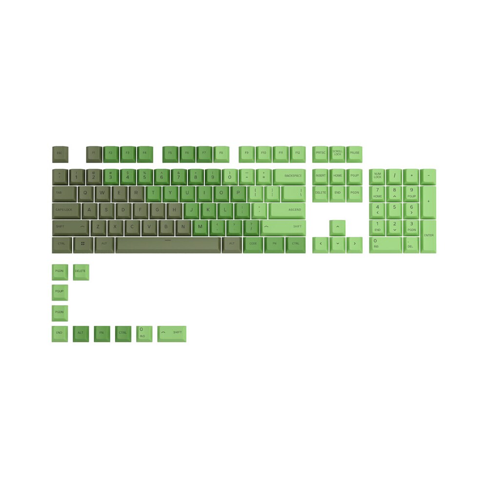 Set taste pentru tastatura mecanica Glorious GPBT Doubleshot 114-Keycap Olive US-Layout