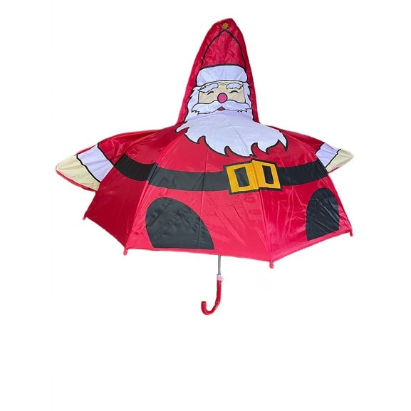 Umbrela de ploaie pentru copii, model cu Mos Craciun, JMB-BBL3549