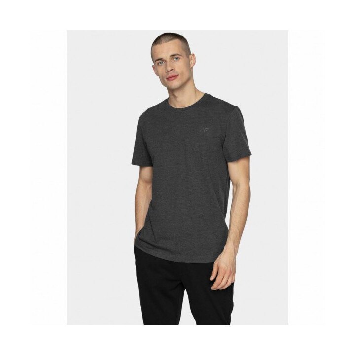Tricou barbati 4F, Bumbac, Gri inchis, S