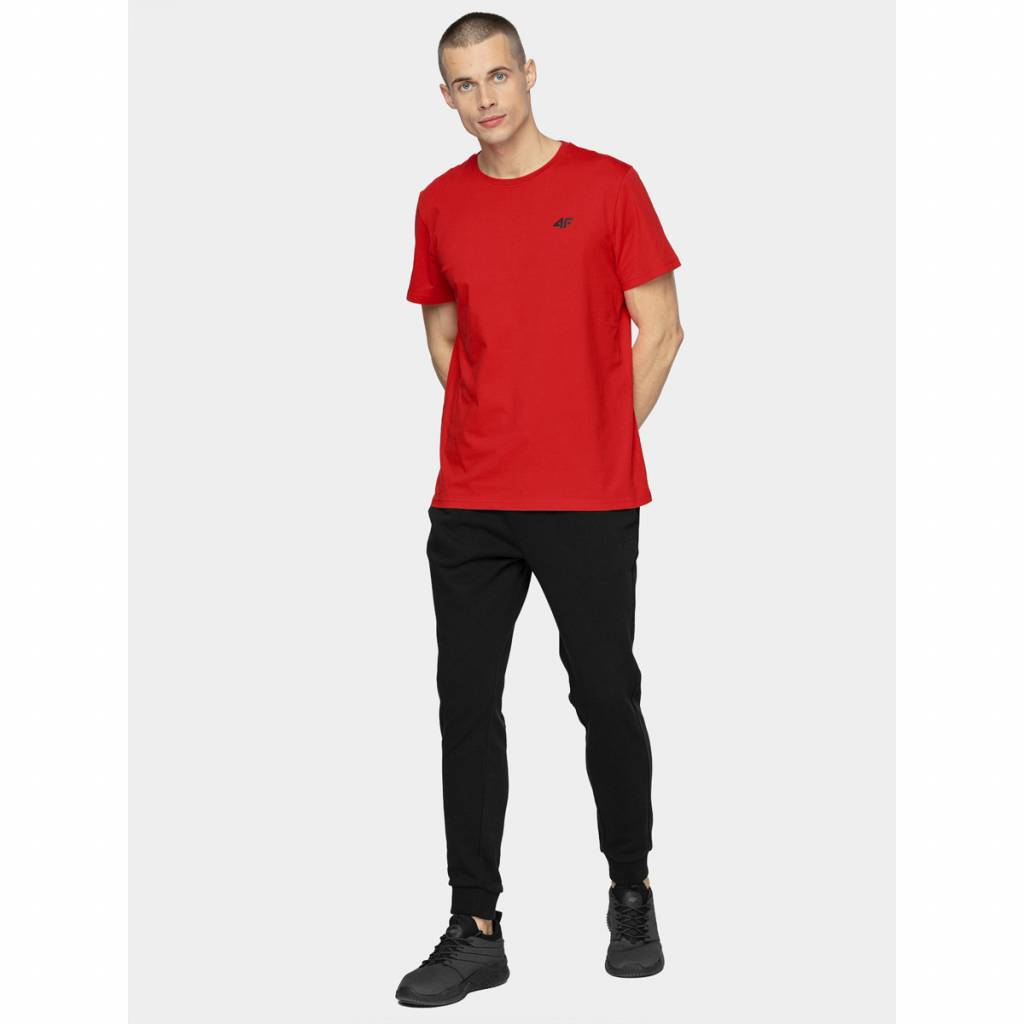 Tricou barbati 4F, Bumbac, Rosu, M