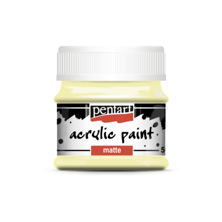 Vopsea acrilica Pentart Matt, unt, 50 ml