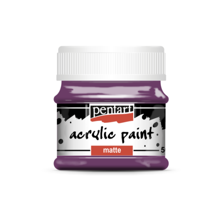 Vopsea acrilica Pentart Matt, violet, 50 ml