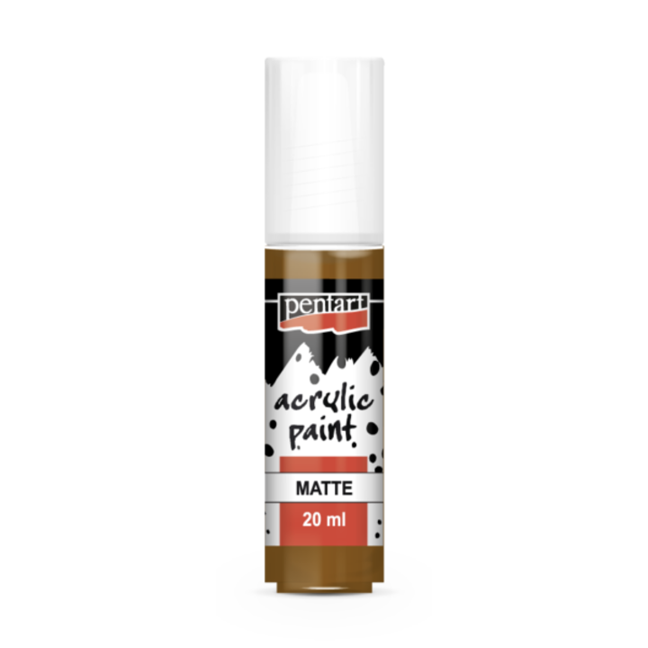 Pentart Matt akrilfesték, barna, 20 ml