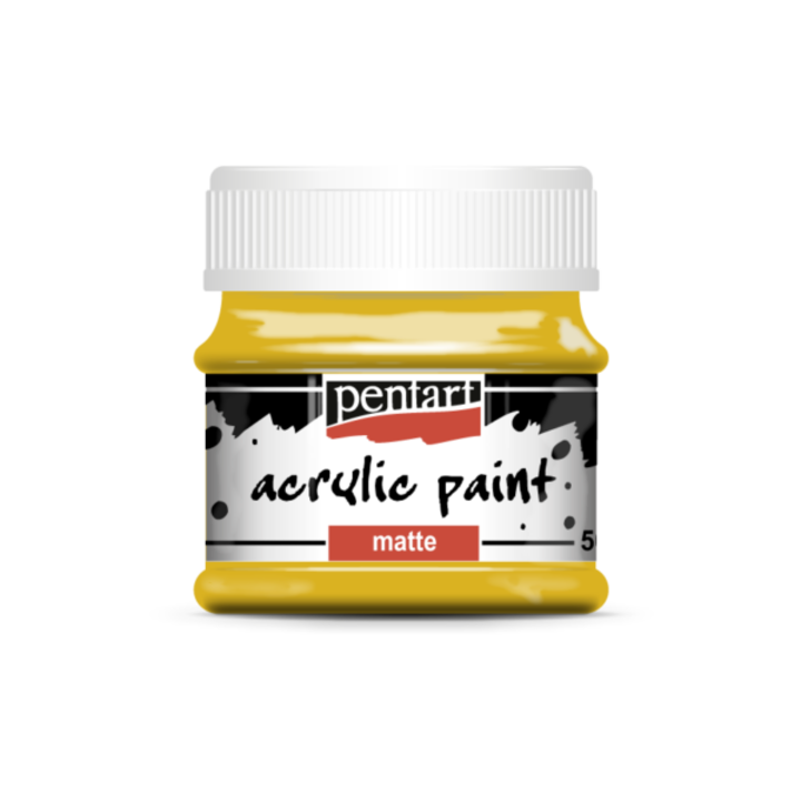 Vopsea acrilica Pentart Matt, mandarina, 50 ml