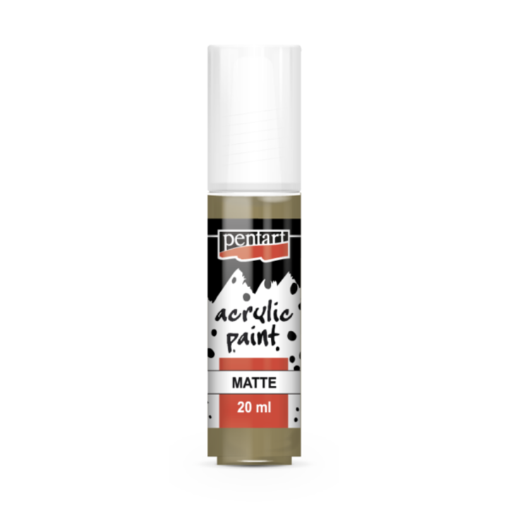 Pentart Matt akrilfesték, sólyombarna, 20 ml