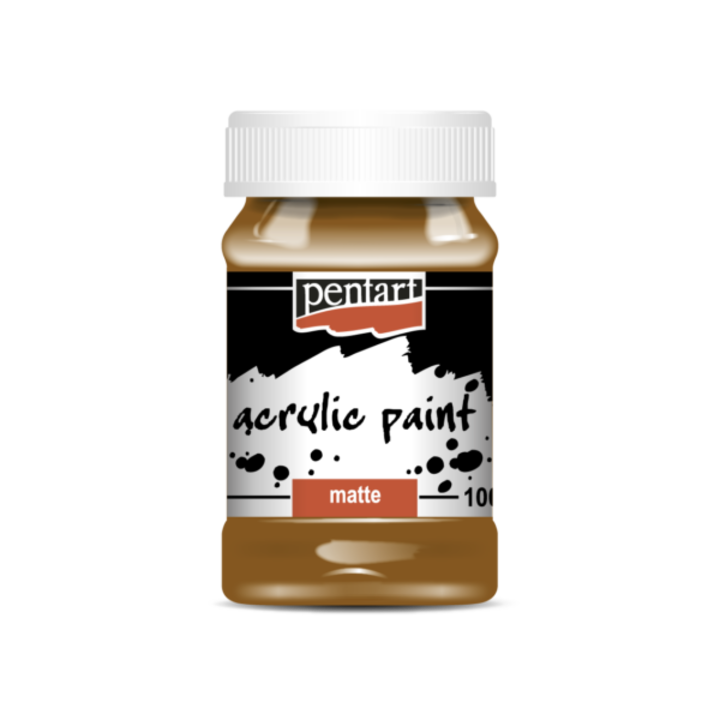 Vopsea acrilica, Pentart, Maro deschis, 100 ml