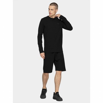 Bluza sport barbati 4F, Bumbac, Negru, XL Bluza sport barbati 4F, Bumbac, Negru, XL