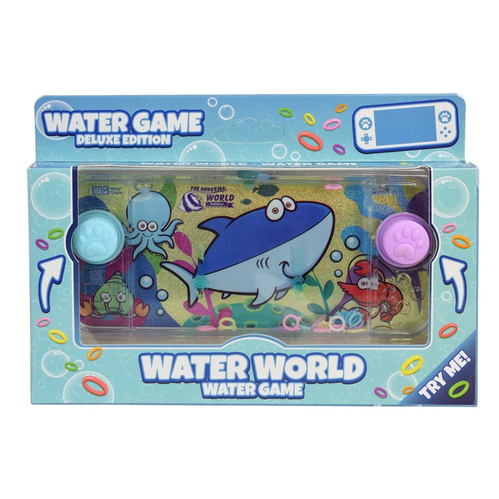 Игра с воден обръч Water World - 17x8 см, акула