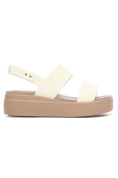 Sandale Crocs, Brooklyn Low Wedge, Sintetic, Alb, 41-42 EU Sandale Crocs, Brooklyn Low Wedge, Sintetic, Alb, 41-42 EU