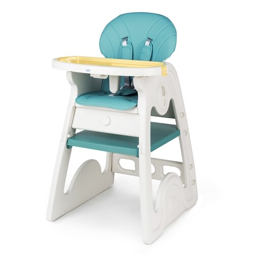 Scaun Juju de Masa Transformabil Eat&Play V2, Turcoaz