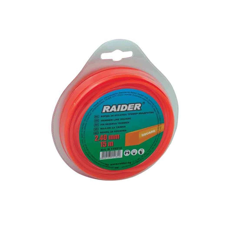 Fir de taiere, 2.4 mm, 15 m, forma patrata, Raider 110212
