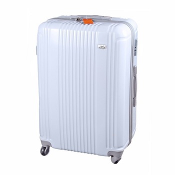 Troler Maibach Delux, ABS si policarbonat, Incuietoare TSA si cifru, 28x51x75 cm, Alb Troler Maibach Delux, ABS si policarbonat, Incuietoare TSA si cifru, 28x51x75 cm, Alb