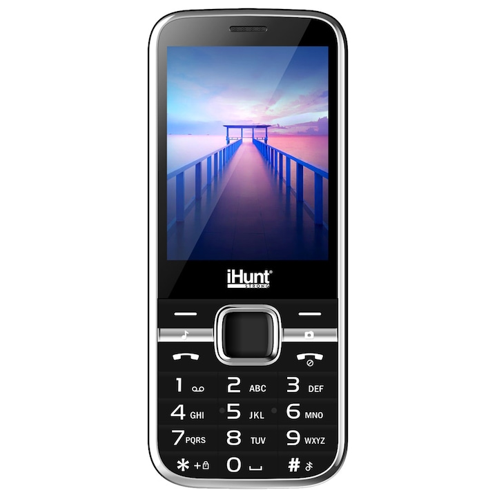iHunt i10 4G Mobiltelefon, Dual SIM, 256 MB, 4G, Fekete