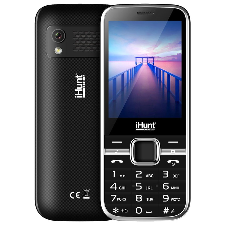 Мобилен телефон iHunt i10, 4G, DualSIM, Radio FM, Bluetooth, 2.8-inch Display, батерия 2500mAh, черно