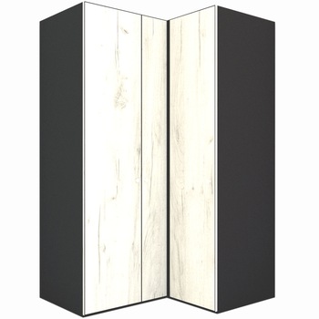 Dulap de Colt Genarom LEX Model B, Decor K001, 145-117 x 240 x 66 cm Dulap de Colt Genarom LEX Model B, Decor K001, 145-117 x 240 x 66 cm