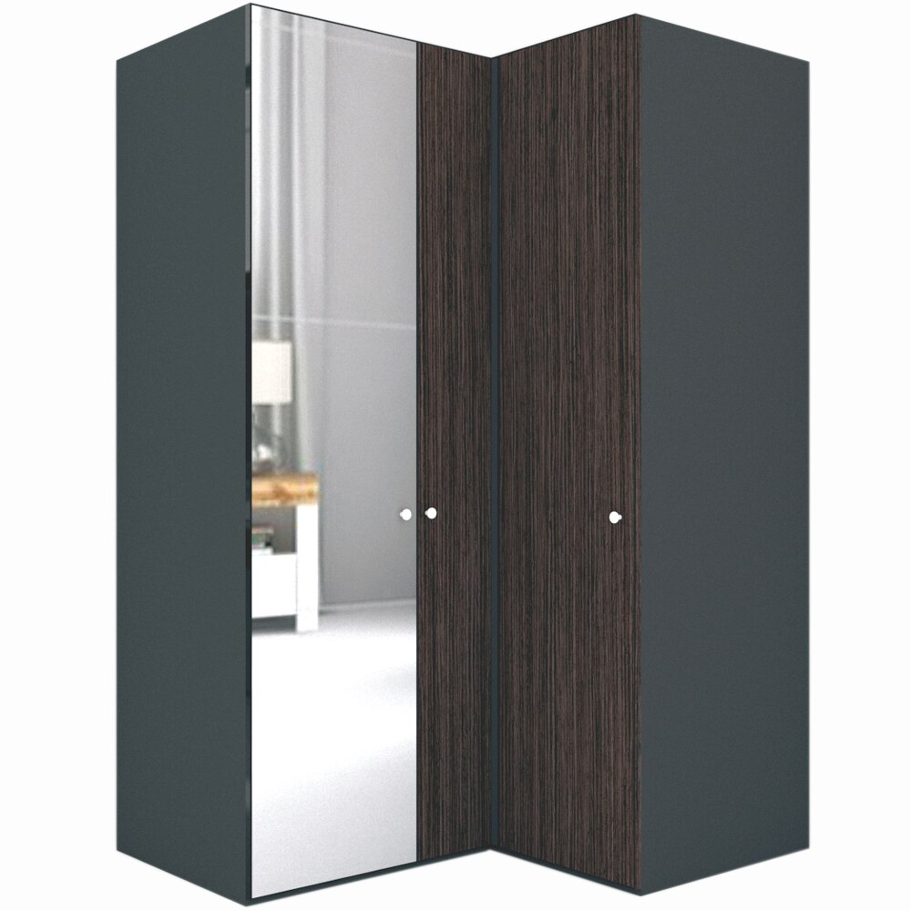 Dulap de Colt Genarom LEX Model B, Decor 8548 / Oglinda, 145-117 x 218 x 66 cm