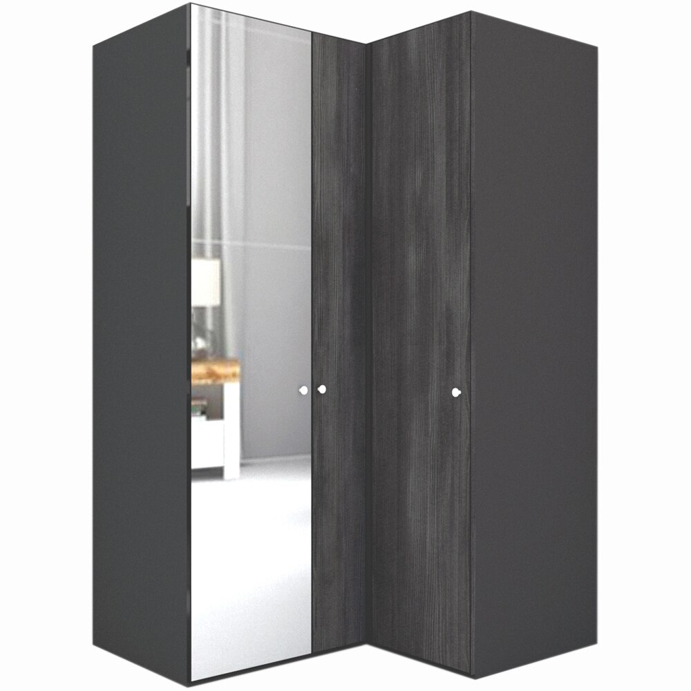 Dulap de Colt Genarom LEX Model B, Decor 8509 / Oglinda, 145-117 x 218 x 66 cm