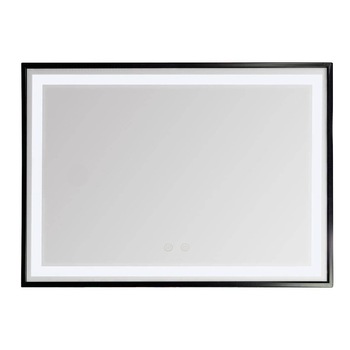 Oglinda Relax OGLJ11, 800 X 600 mm, rama aluminiu cu rama din aluminiu, finisaj negru, functie dezaburire , Led Touch Oglinda Relax OGLJ11, 800 X 600 mm, rama aluminiu cu rama din aluminiu, finisaj negru, functie dezaburire , Led Touch