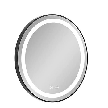 Oglinda rotunda Relax OGLJ10, 700 X 700 mm, rama aluminiu cu finisaj negru, functie dezaburire , Led Touch Oglinda rotunda Relax OGLJ10, 700 X 700 mm, rama aluminiu cu finisaj negru, functie dezaburire , Led Touch