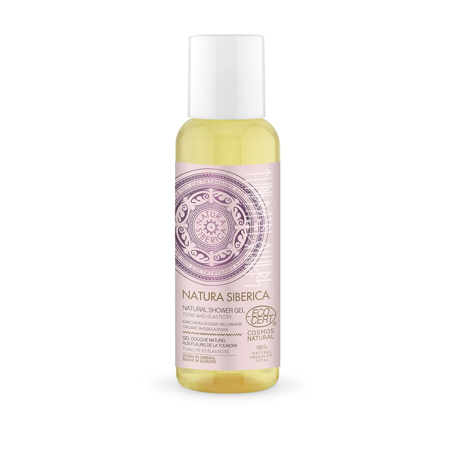 Gel de dus pentru calatorii Natura Siberica Tundra Flowers Natural, 50 ml