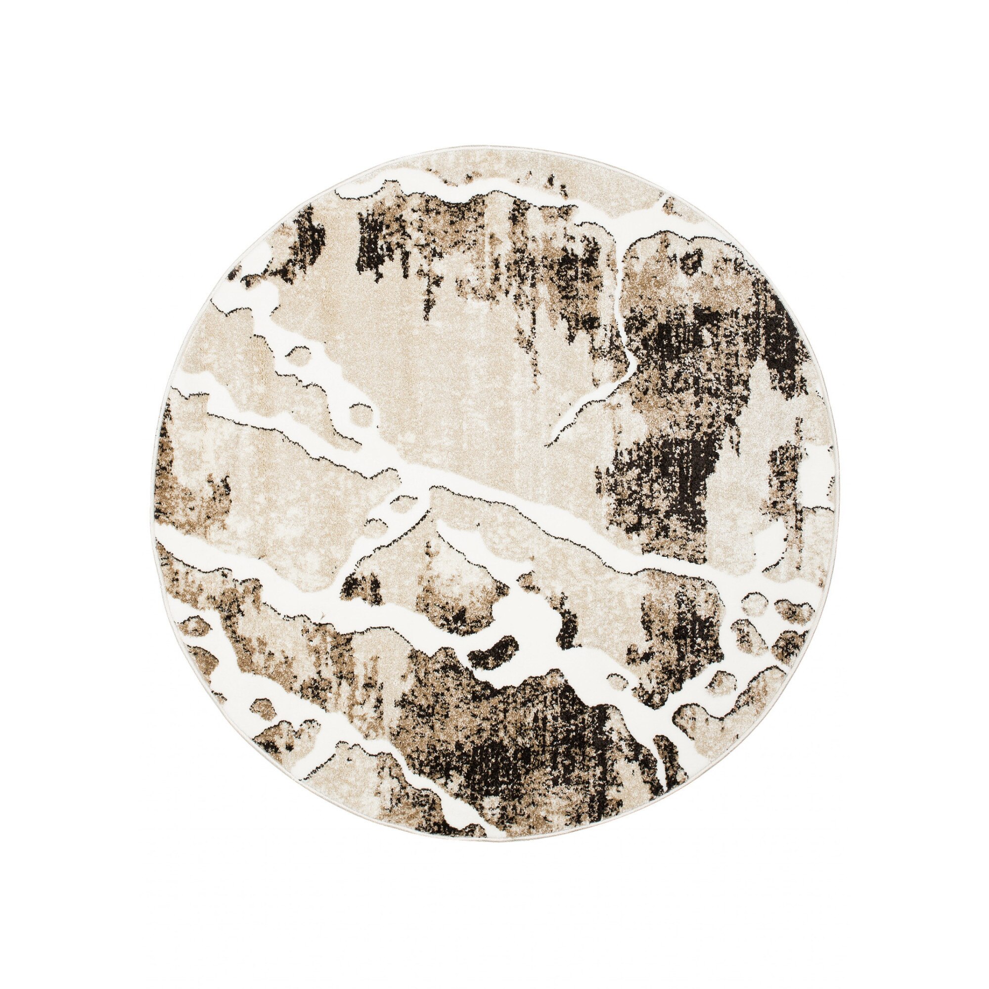 Covor Breeze Round Modern Cream Soft Color 31009/44945 Alb 150x150