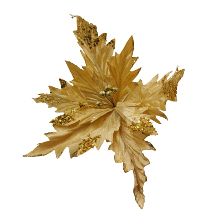Ornament brad craciunita aurie Giant Chrissy 35cm