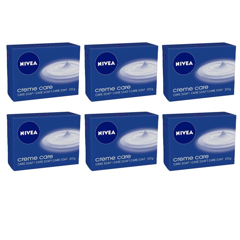 Set 6 x Sapun Solid Nivea Creme Care, 100 g
