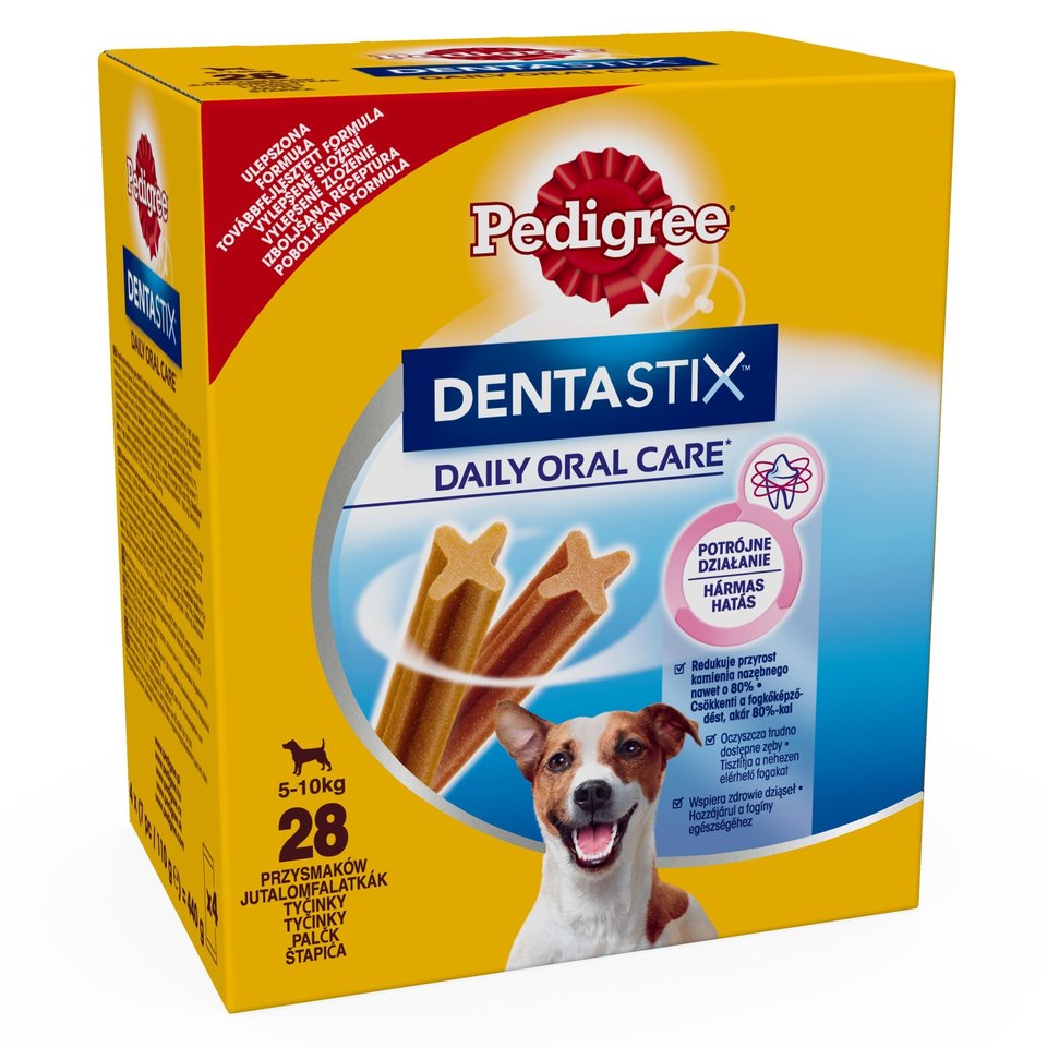 Recompense pentru caini Pedigree Dentastix Mono, Talie Mica 4x110g