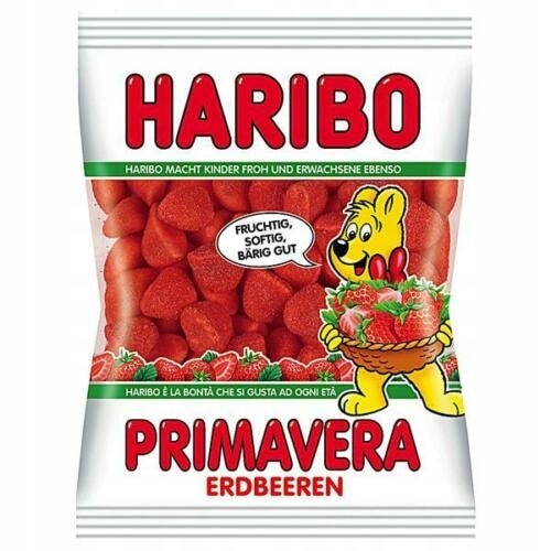 Jeleuri, Haribo, Primavera, Aroma Capsuni, 200G