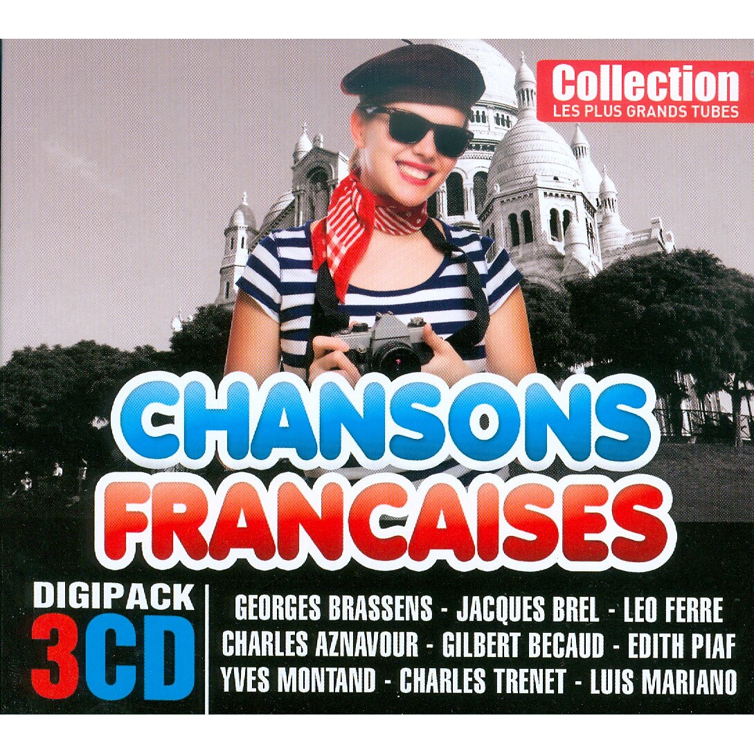 Chansons Francaises - Brassens, Brel, Ferre, Becaud, Piaf (3CD)